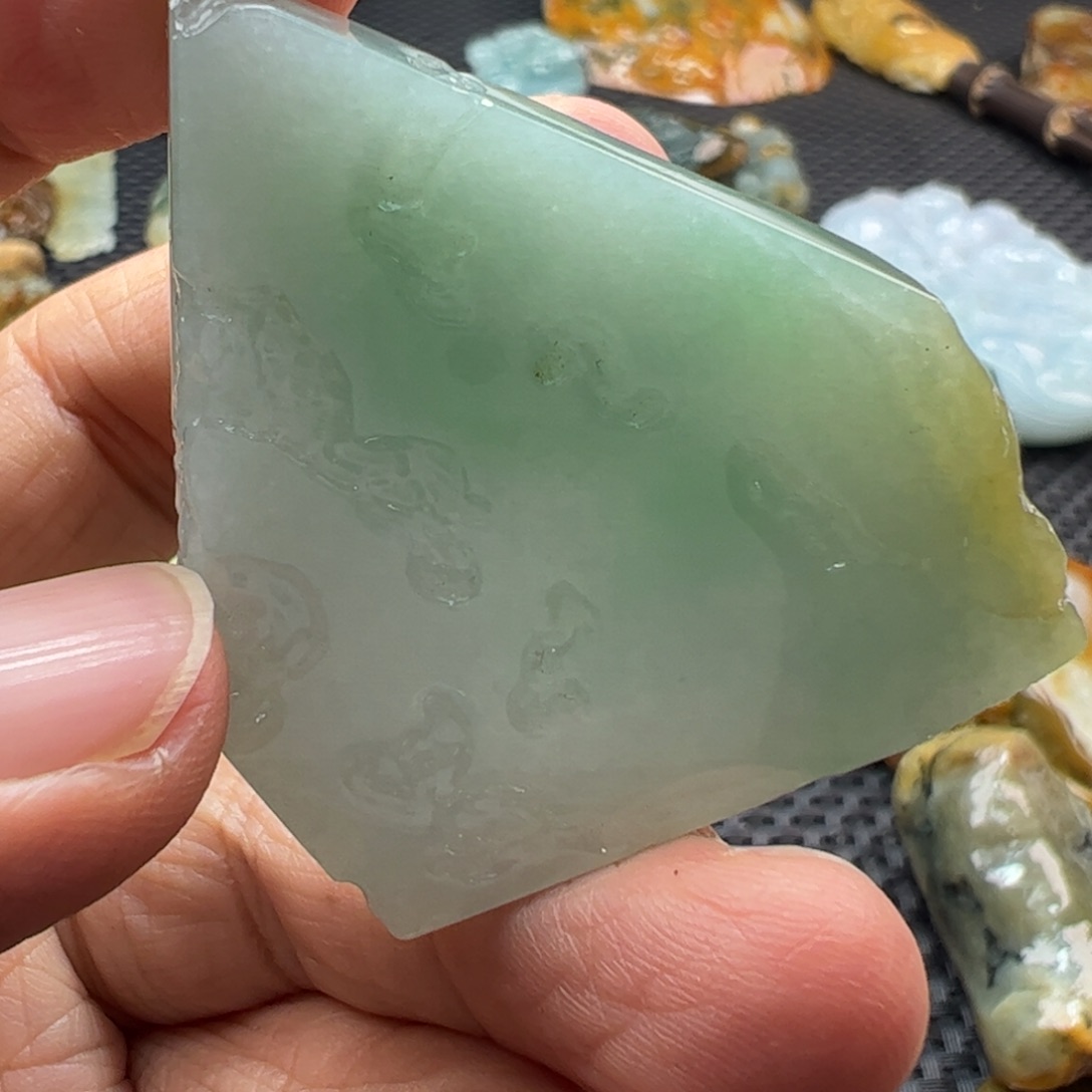 翡翠裸石缅甸翡翠