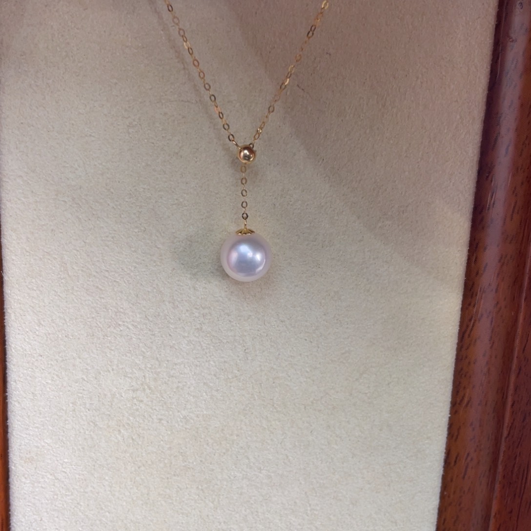 海水珍珠18K金镶嵌项链