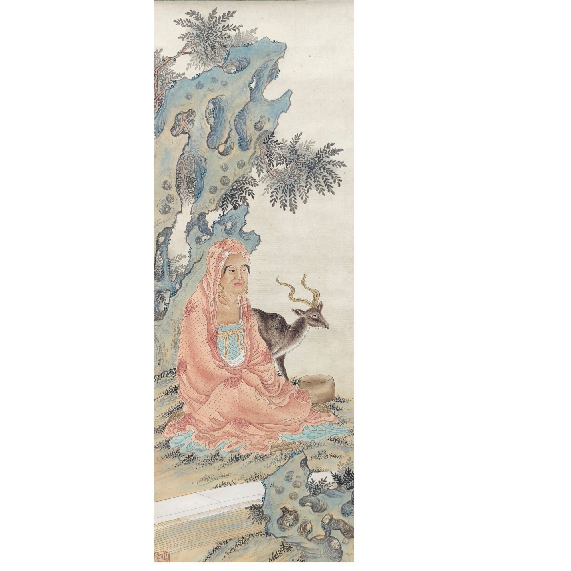 张老款 人物立轴 100 500 4.5平尺