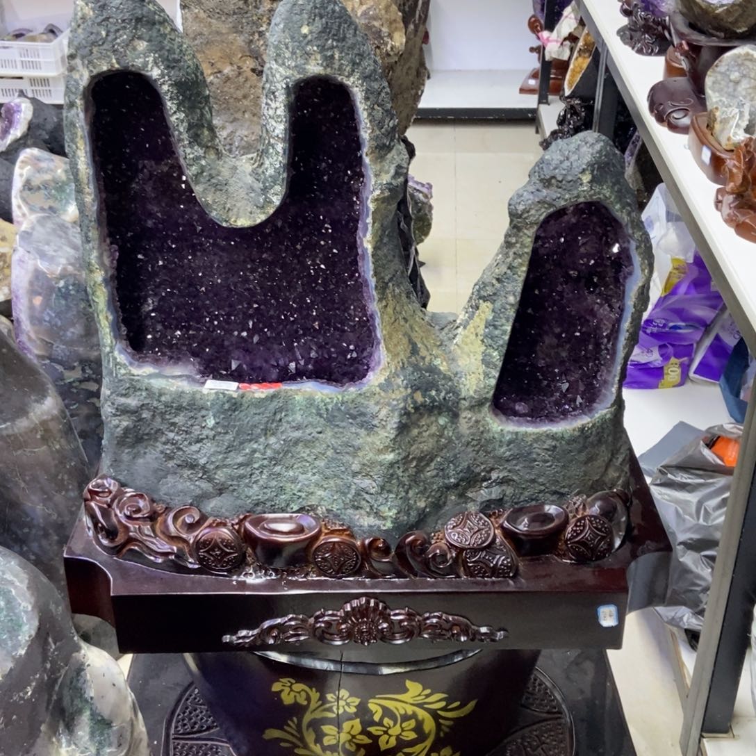 大型摆件（非配饰）紫晶未镶嵌潘