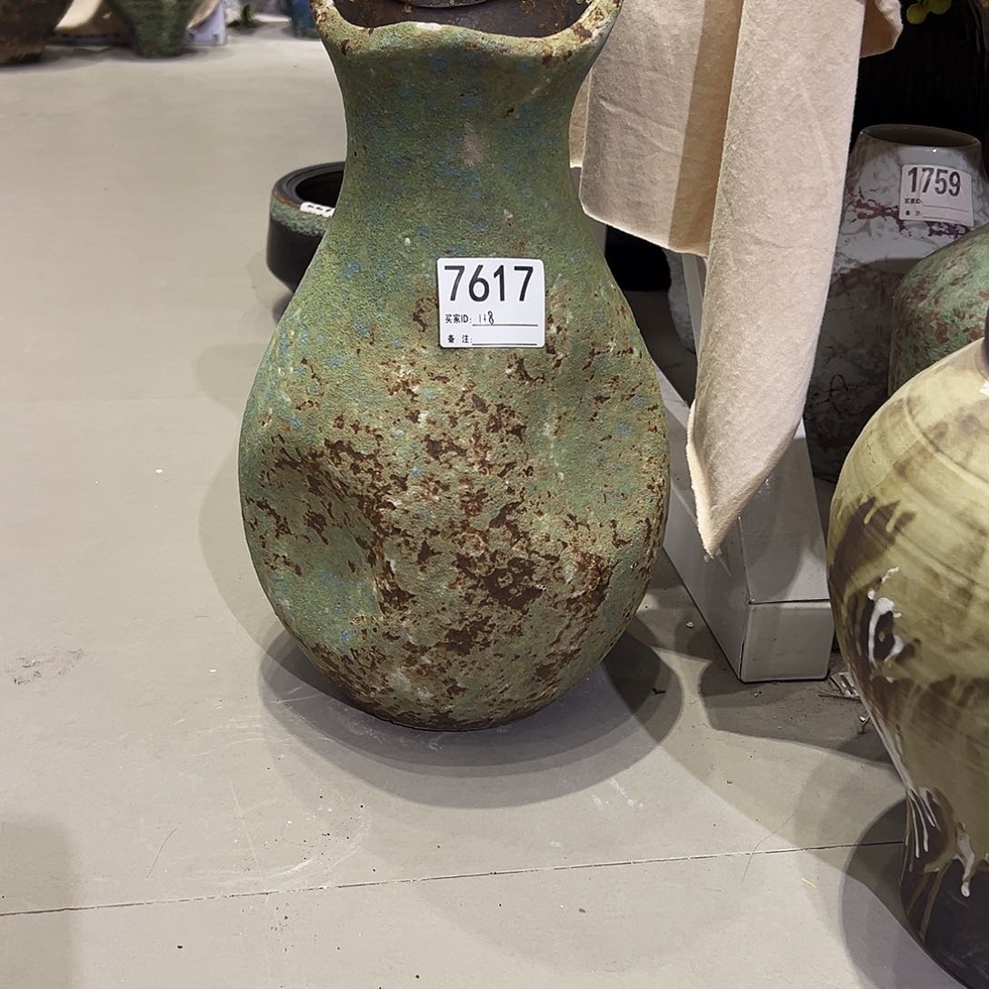 瓶7617高39口9陶瓷花瓶无孔