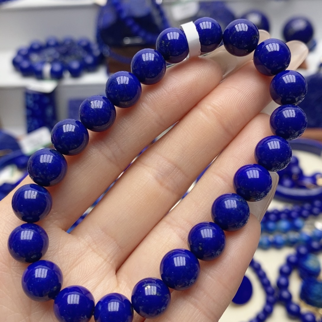 青金石未镶嵌手链9mm