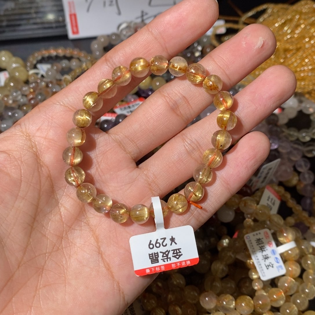 水晶手链未镶嵌我