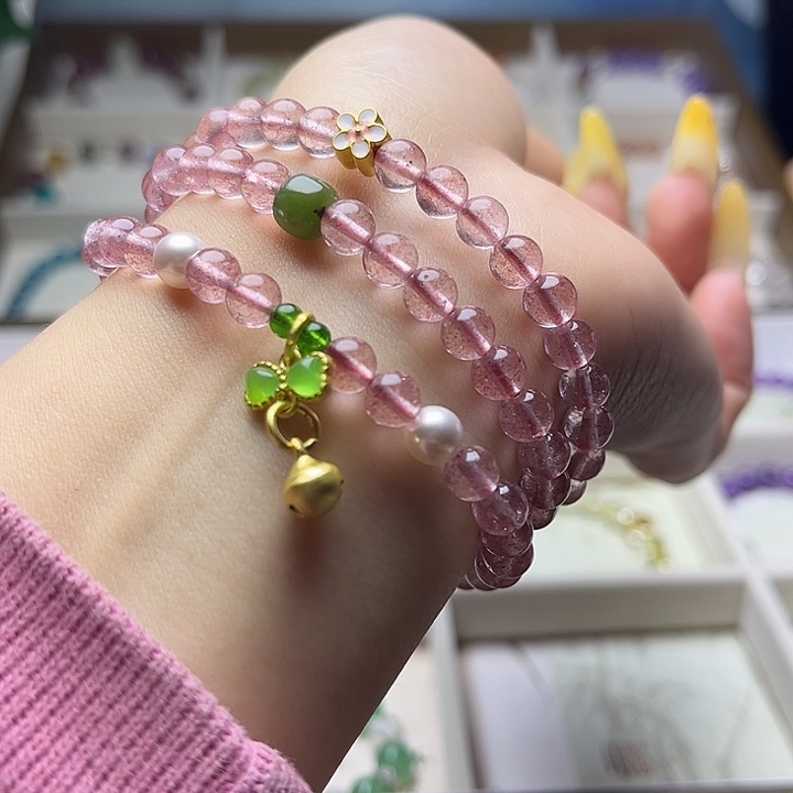 手链水晶未镶嵌草莓晶