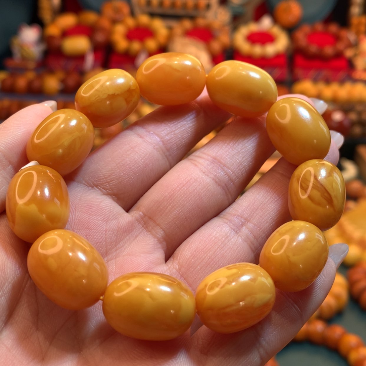 【闪购商品】蜜蜡手串未镶嵌蜜蜡手串