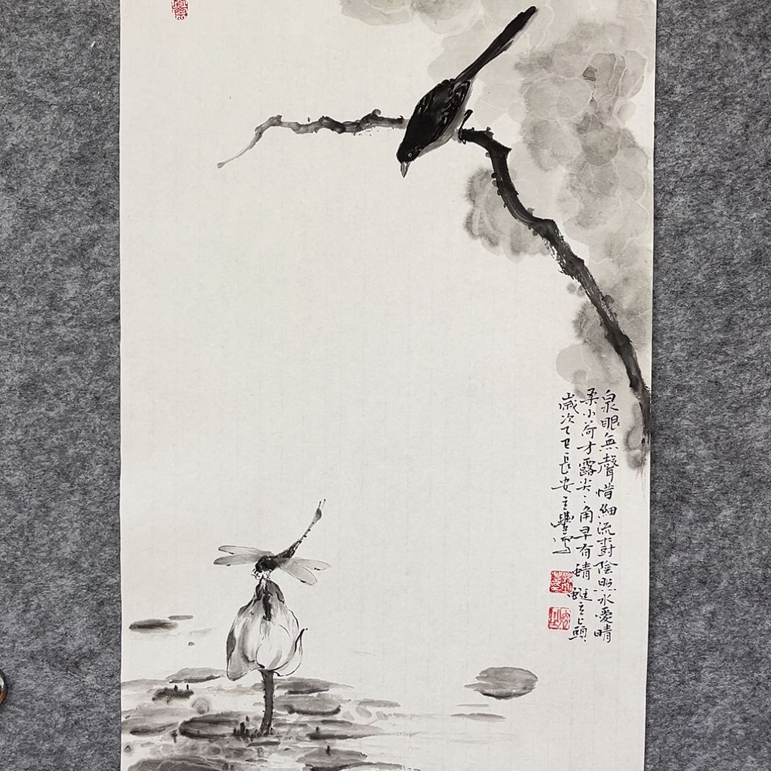 国画五花鸟画作品欣赏