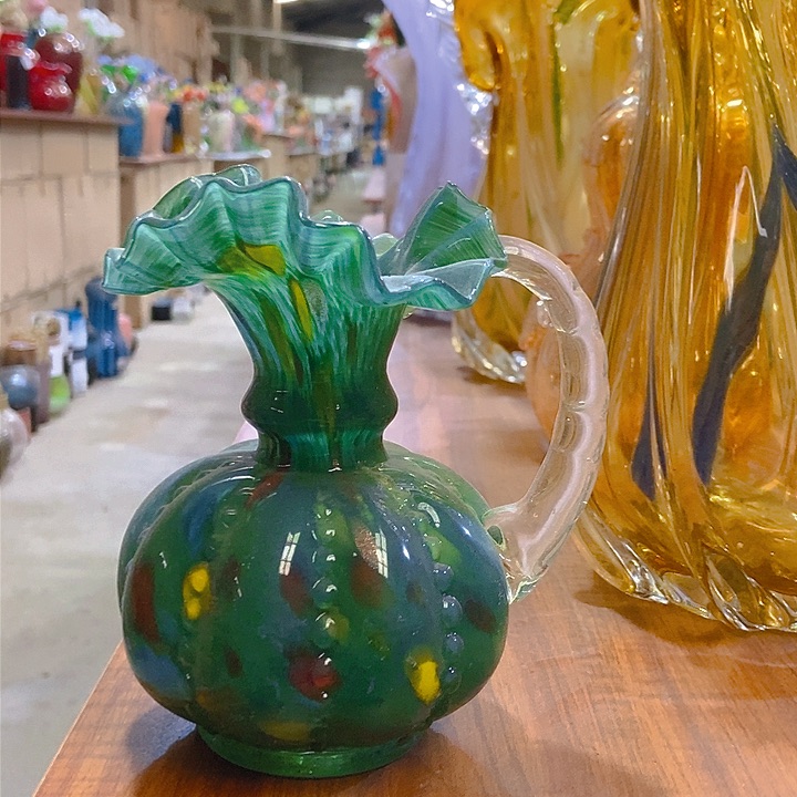 无铅玻璃琉璃花瓶高15口2