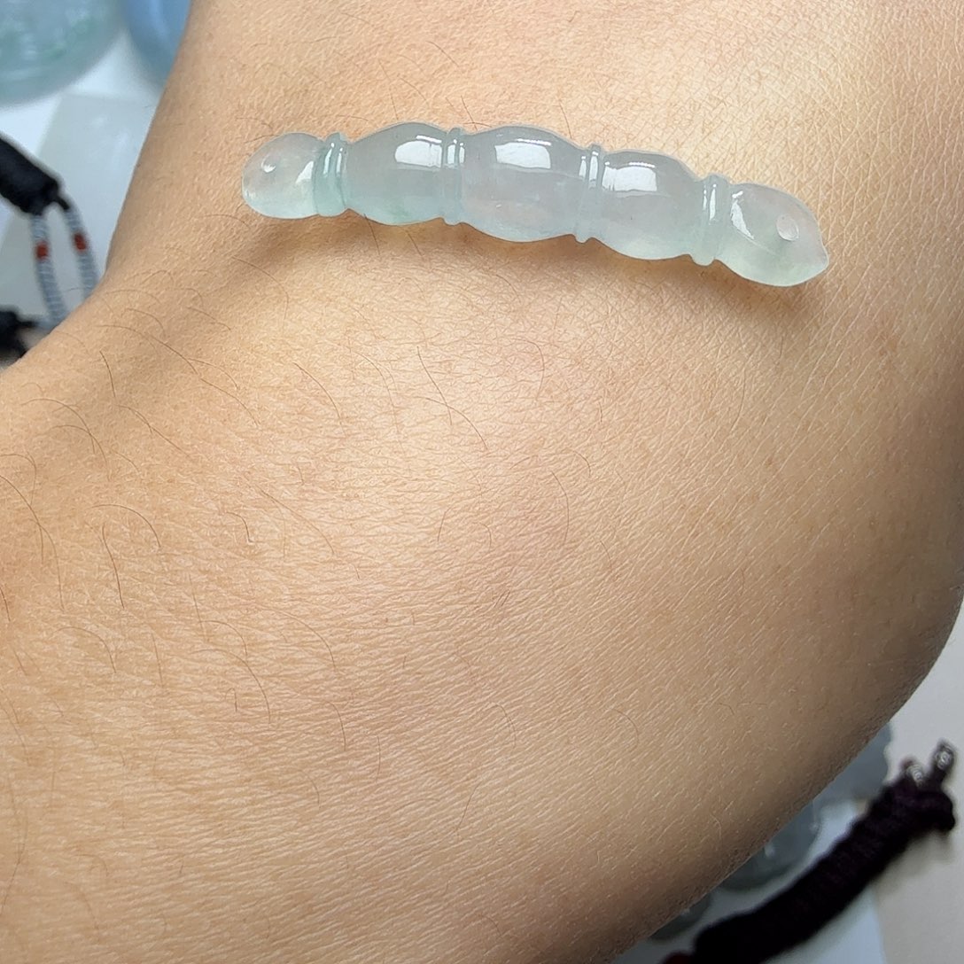 翡翠未镶嵌颈饰天然缅甸翡翠A货冰种莲藕节