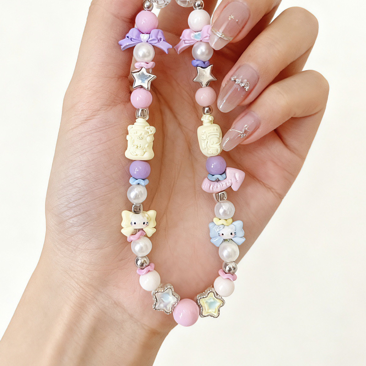 原创设计合金材质招桃花可爱手机防丢挂绳包包挂饰手工