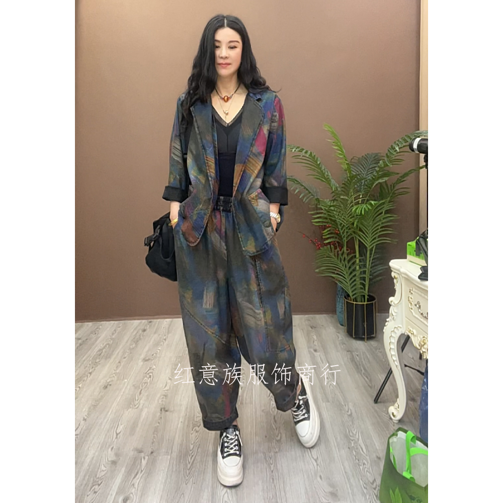 春季通勤休闲风时尚套装套装时尚长裤轻奢长袖小香风女装514