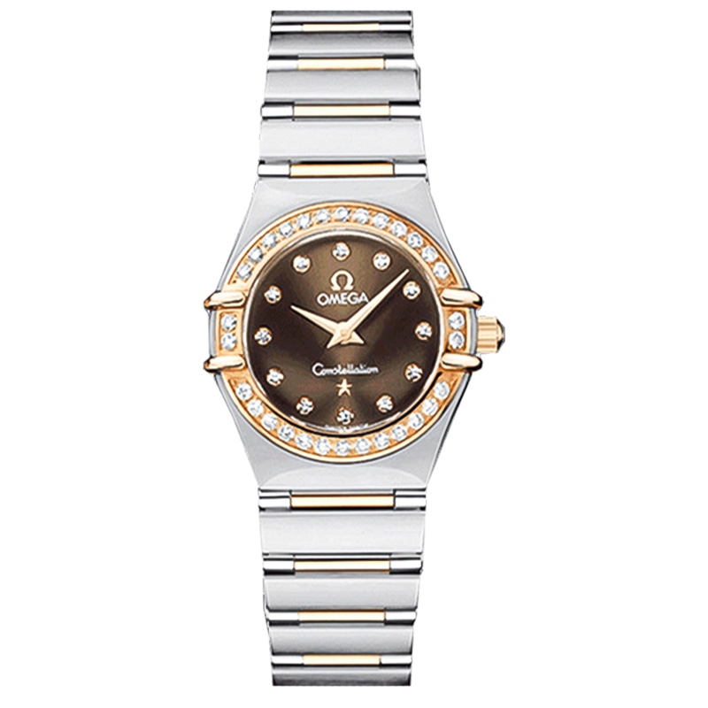 95新 Omega/欧米茄 星座/石英/表径25.5mm 原镶钻女表1358.60.00