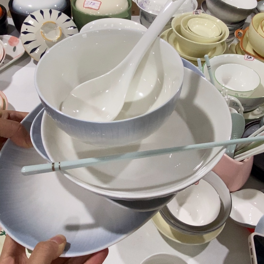 瓷012 大套组 送一个纯白大汤勺