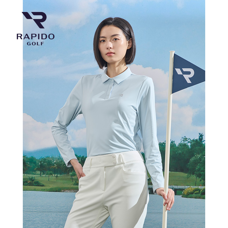 RAPIDO睿必度25春女士高尔夫GOLF长袖POLO衫VP5Z41P05雳霹道