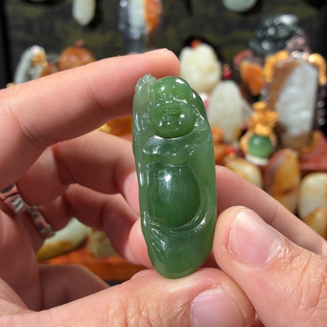 和田玉未镶嵌颈饰35g