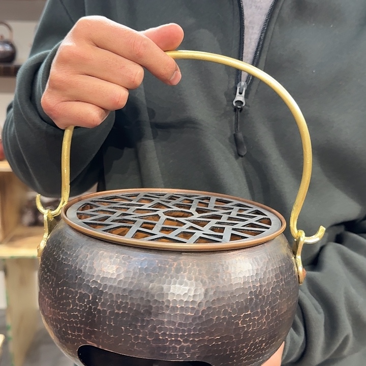 紫铜手工制作火炉
