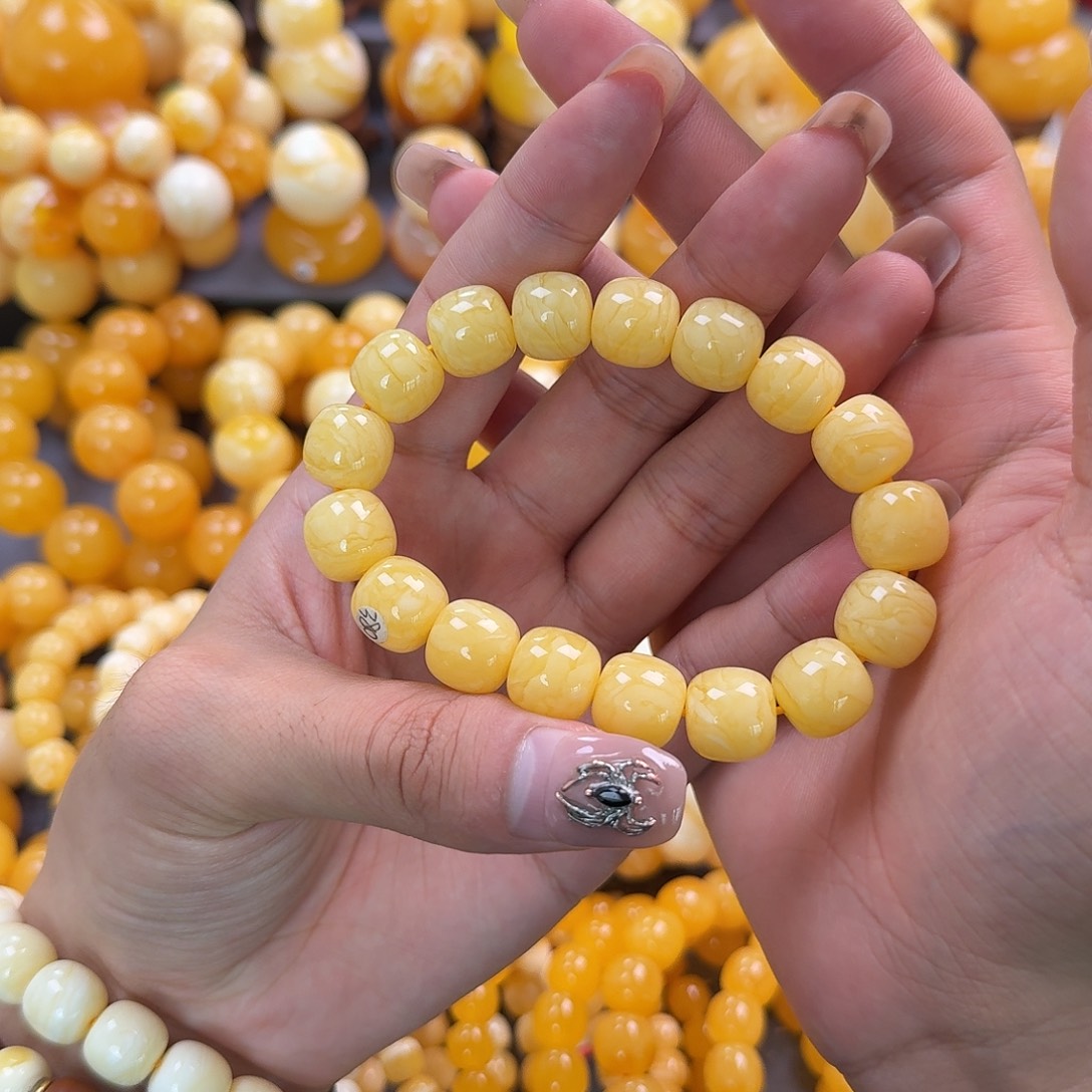 蜜蜡未镶嵌珠宝奇石同料13mm