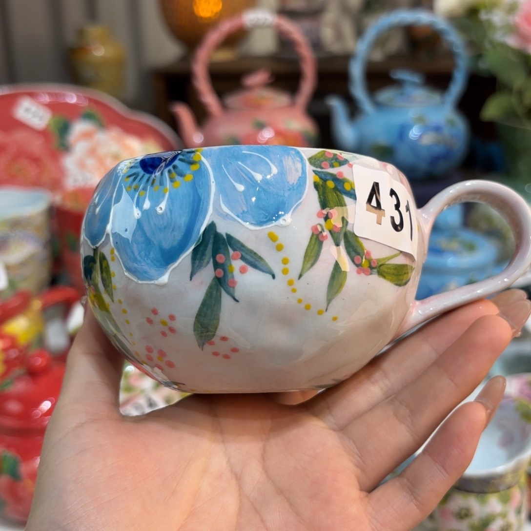 景德镇手绘高温釉下彩陶瓷茶具