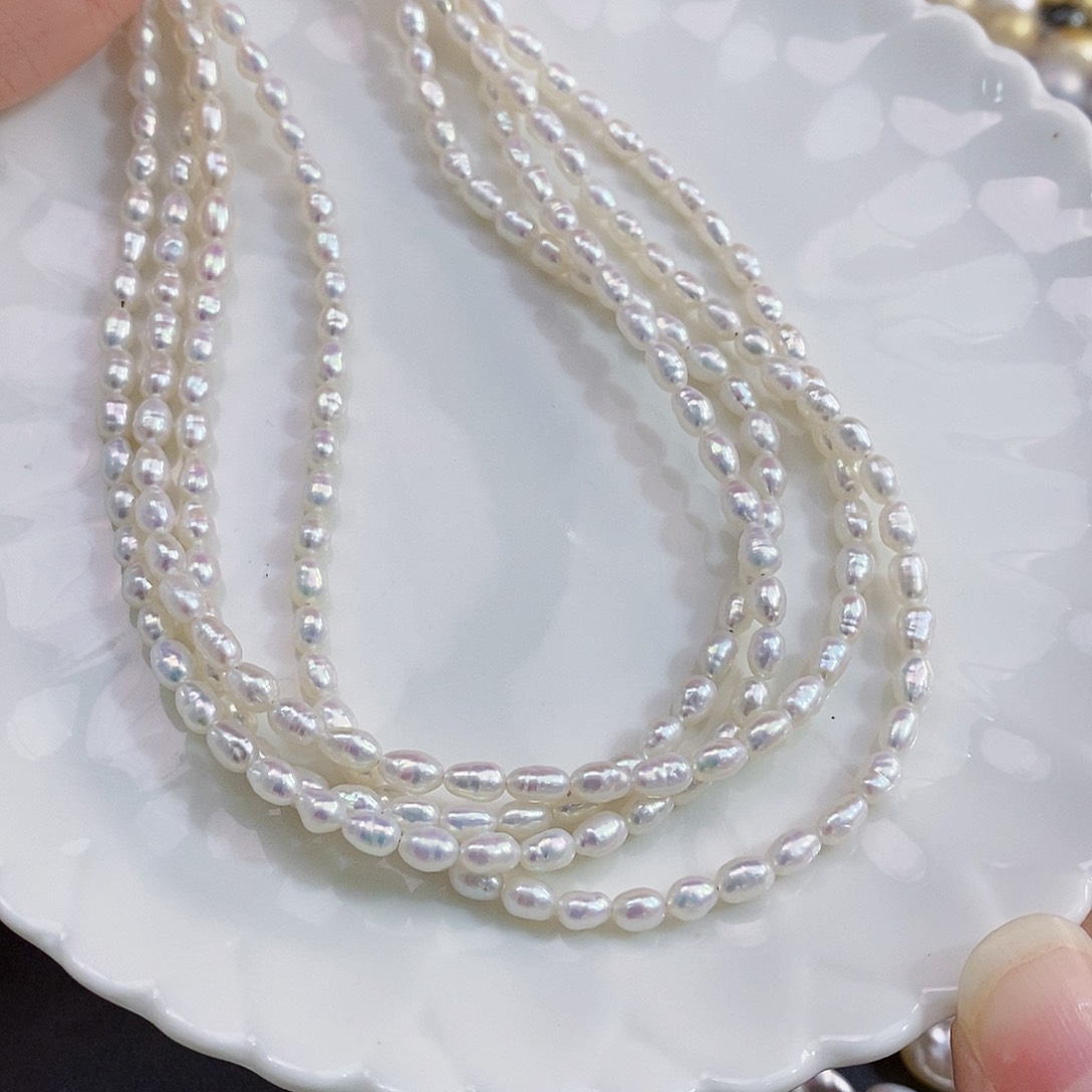 未镶嵌特价米珠毛衣链淡水珍珠蒲*英