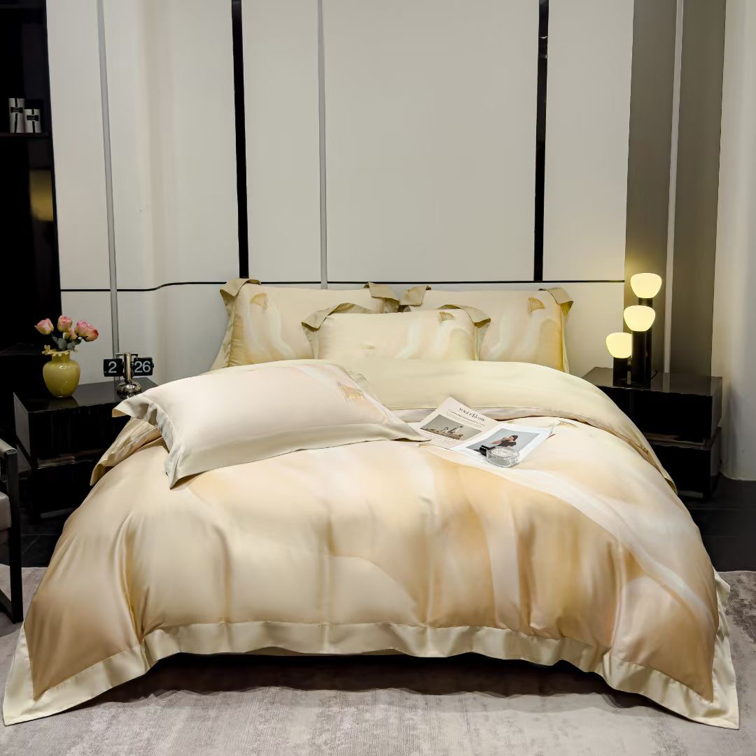 采用天丝棉顺滑柔软，65%天丝+35%棉舒适透气100支天丝棉 