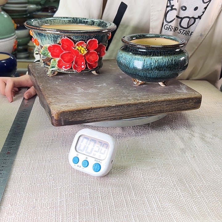 泳坤堂石湾花盆陶瓷