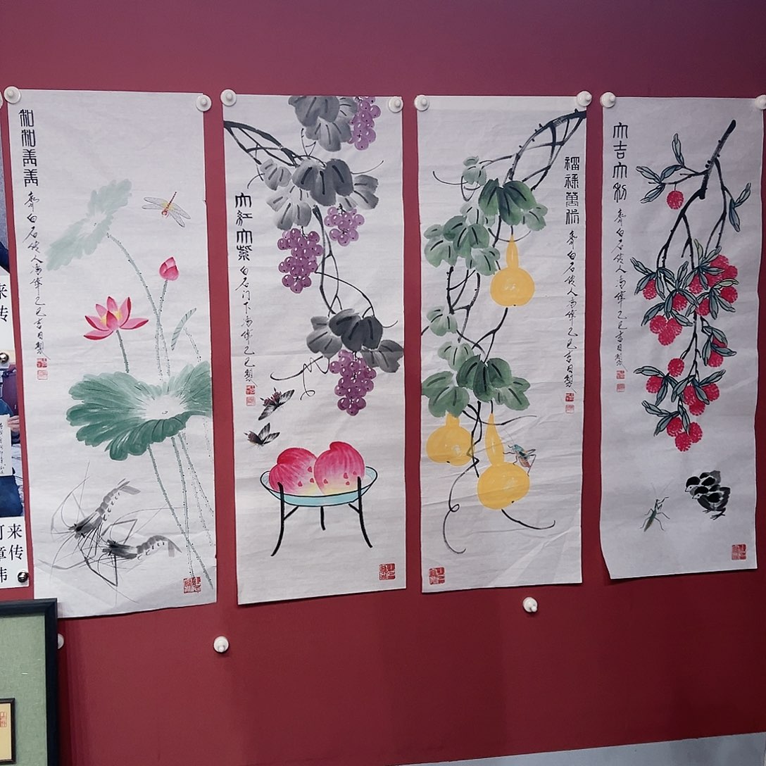 国画冯伟老师亲笔手绘国画作品慧