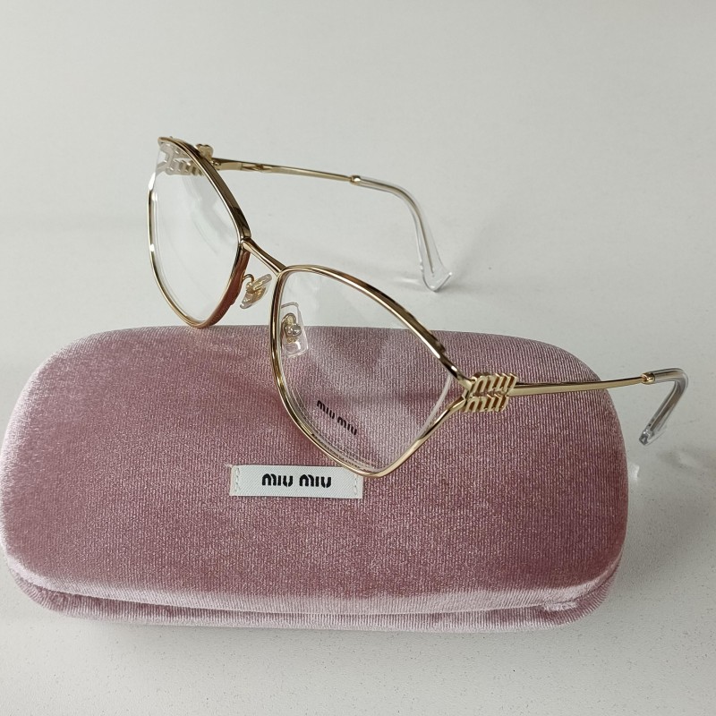 99新 MIU MIU/缪缪 【24期免息】黑金SMU 09W /53猫眼墨镜51851