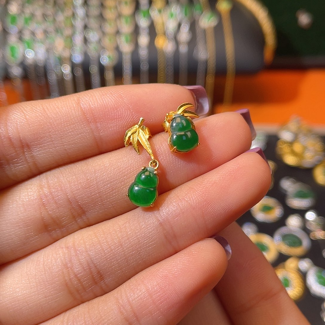 翡翠银S925镶嵌颈饰