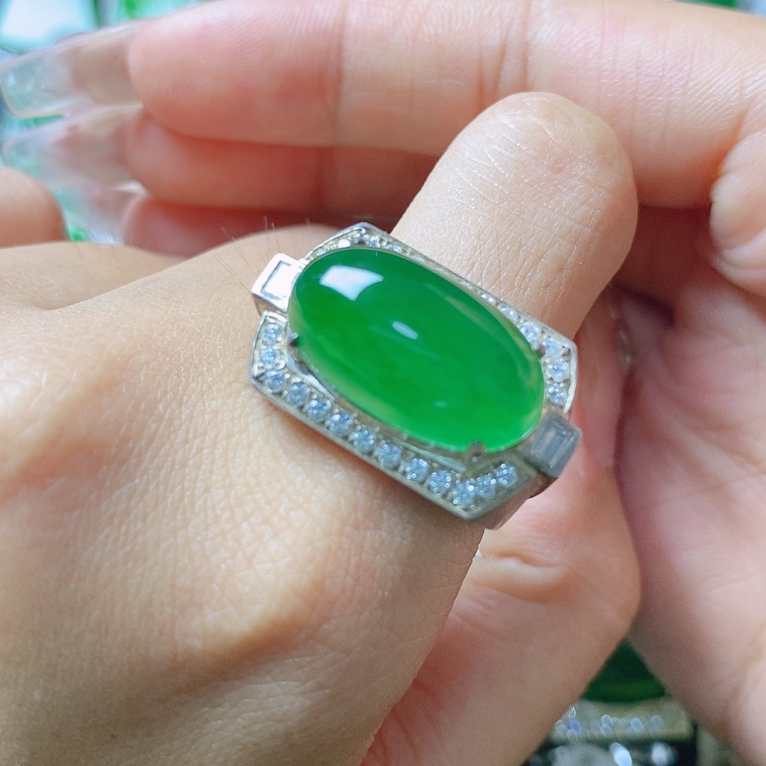 翡翠银S925镶嵌颈饰