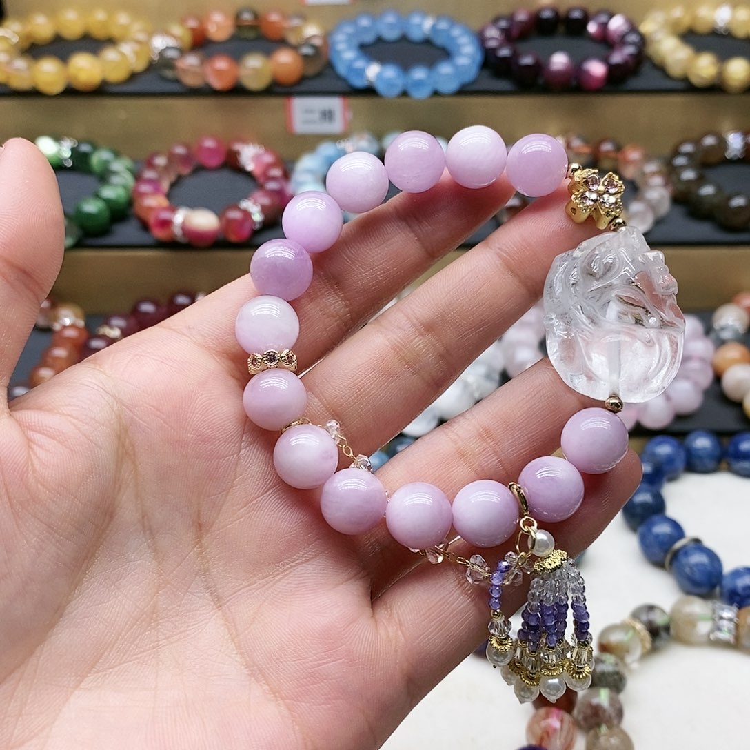 水晶手链未镶嵌紫锂辉