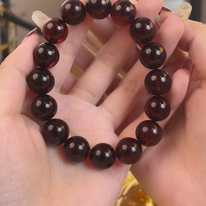 裸石琥珀未镶嵌血珀13mm+手串