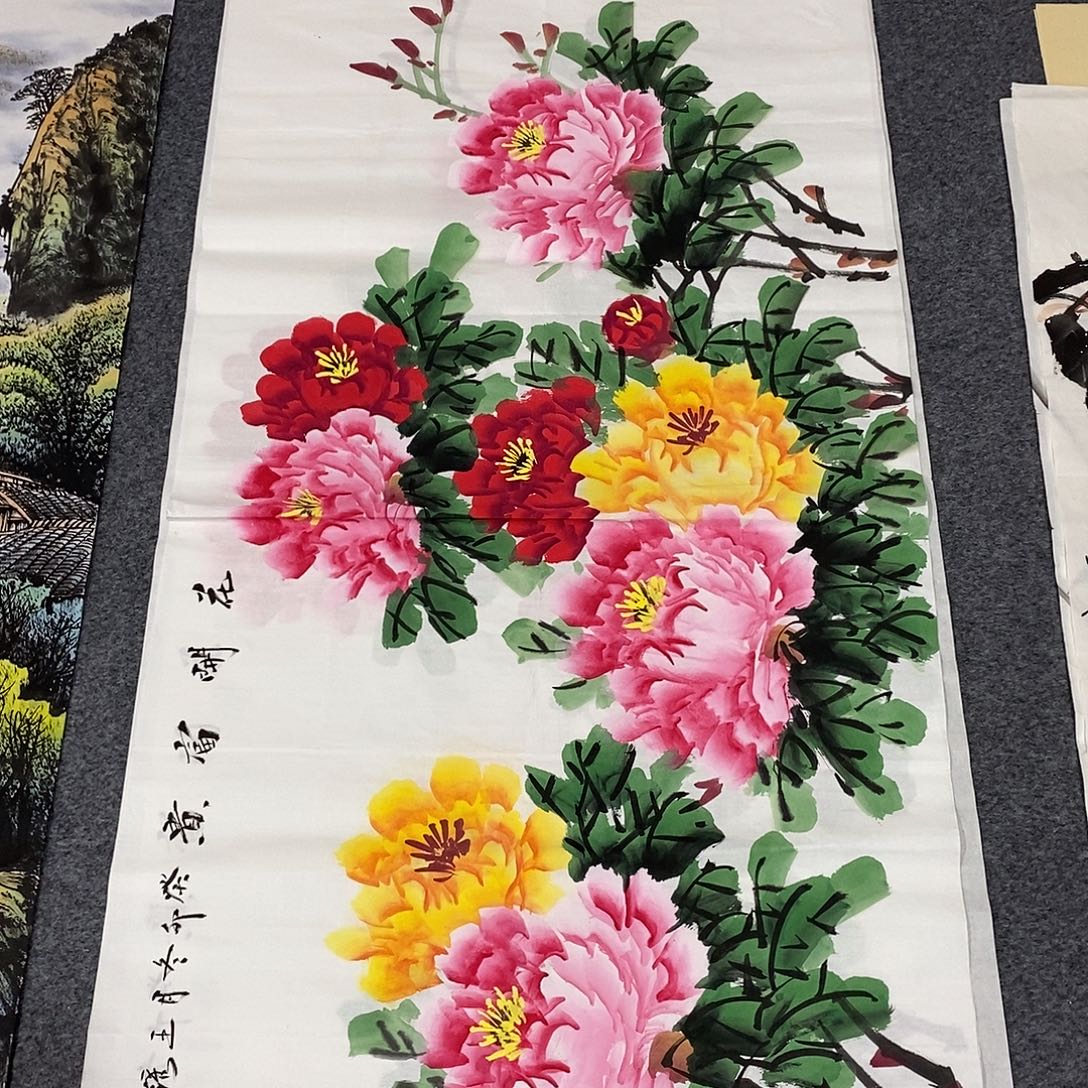 国画画画真的画画