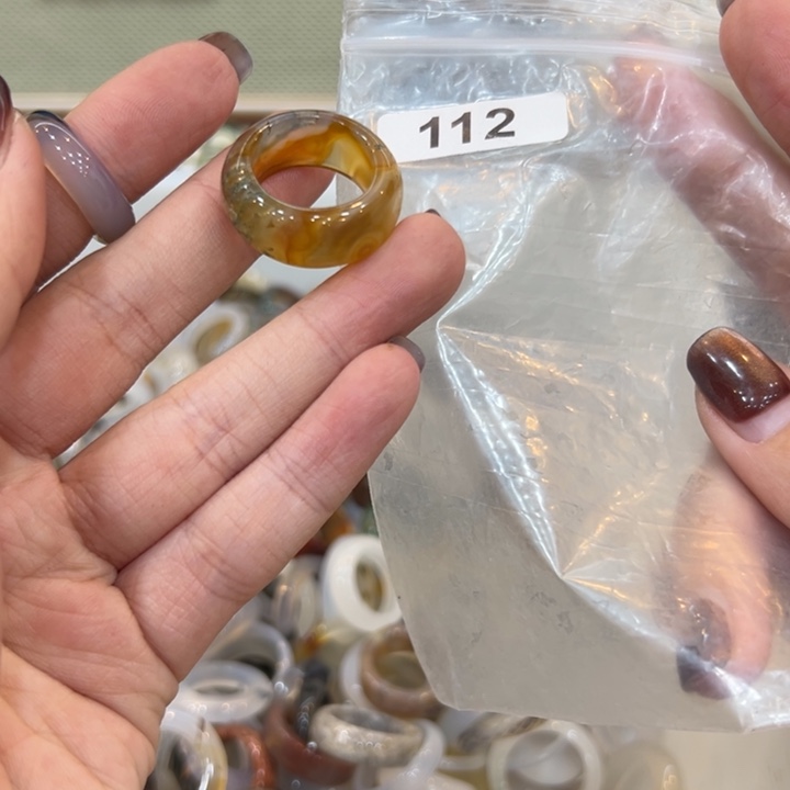 玛瑙/玉髓合金戒指112港15