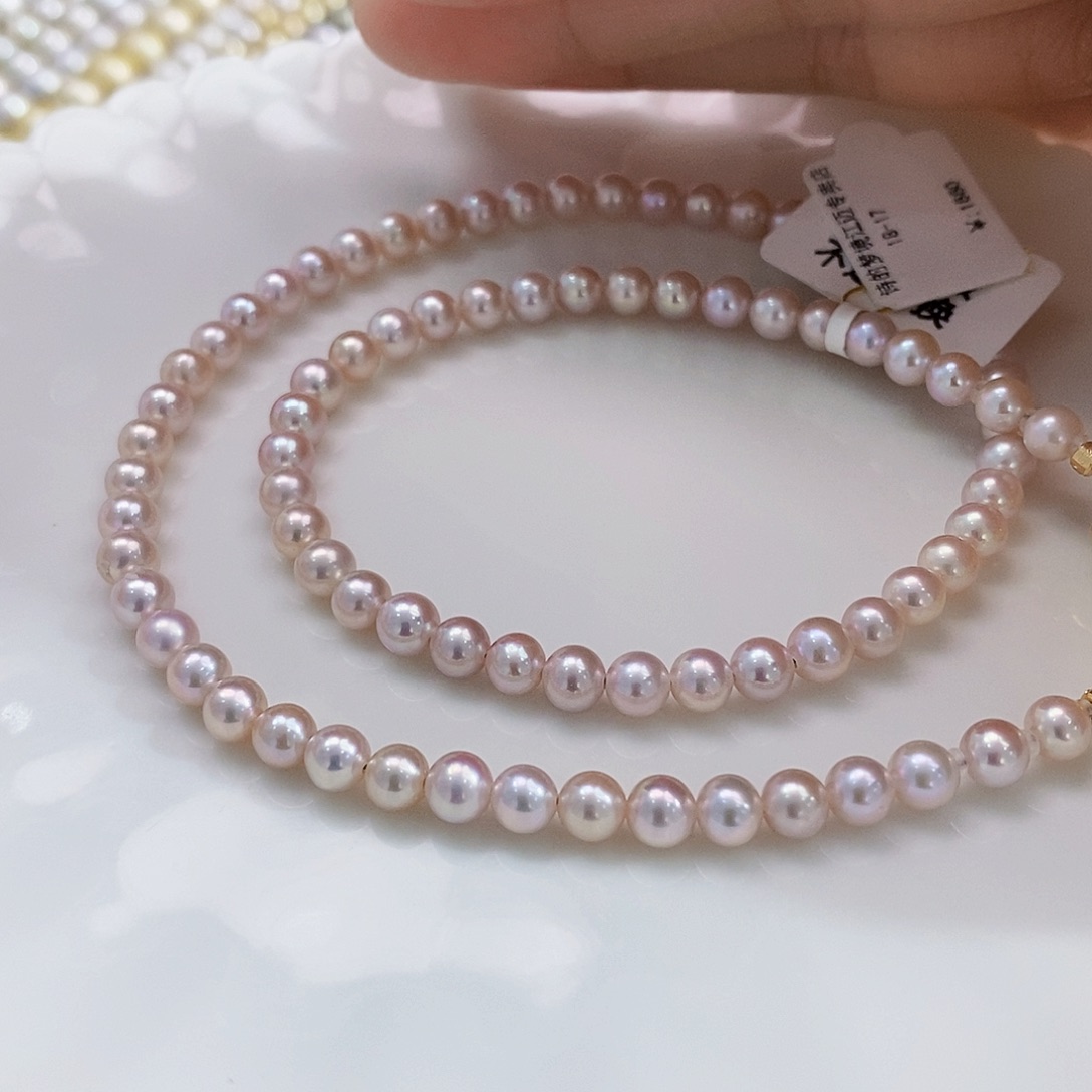 未镶嵌特价清库存极光项链淡水珍珠喵*喵