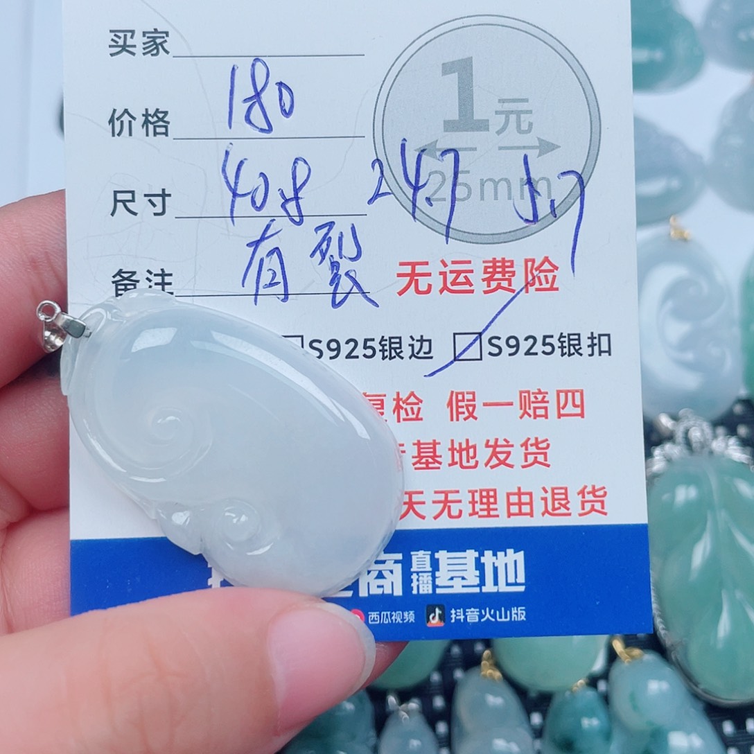 翡翠银S925镶嵌颈饰