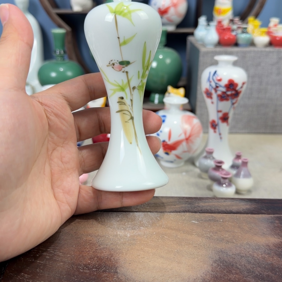 陶瓷手工小花器摆件