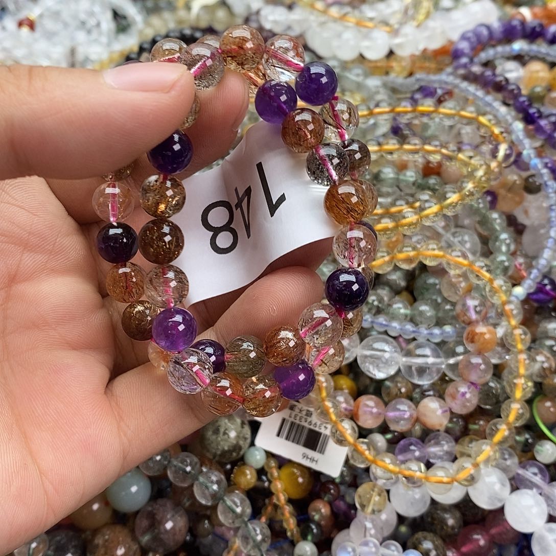 水晶手链未镶嵌手链多样性发一条