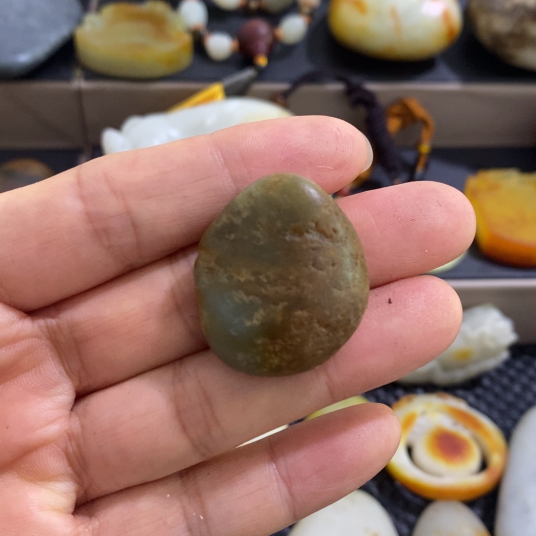 和田玉未镶嵌挂件2