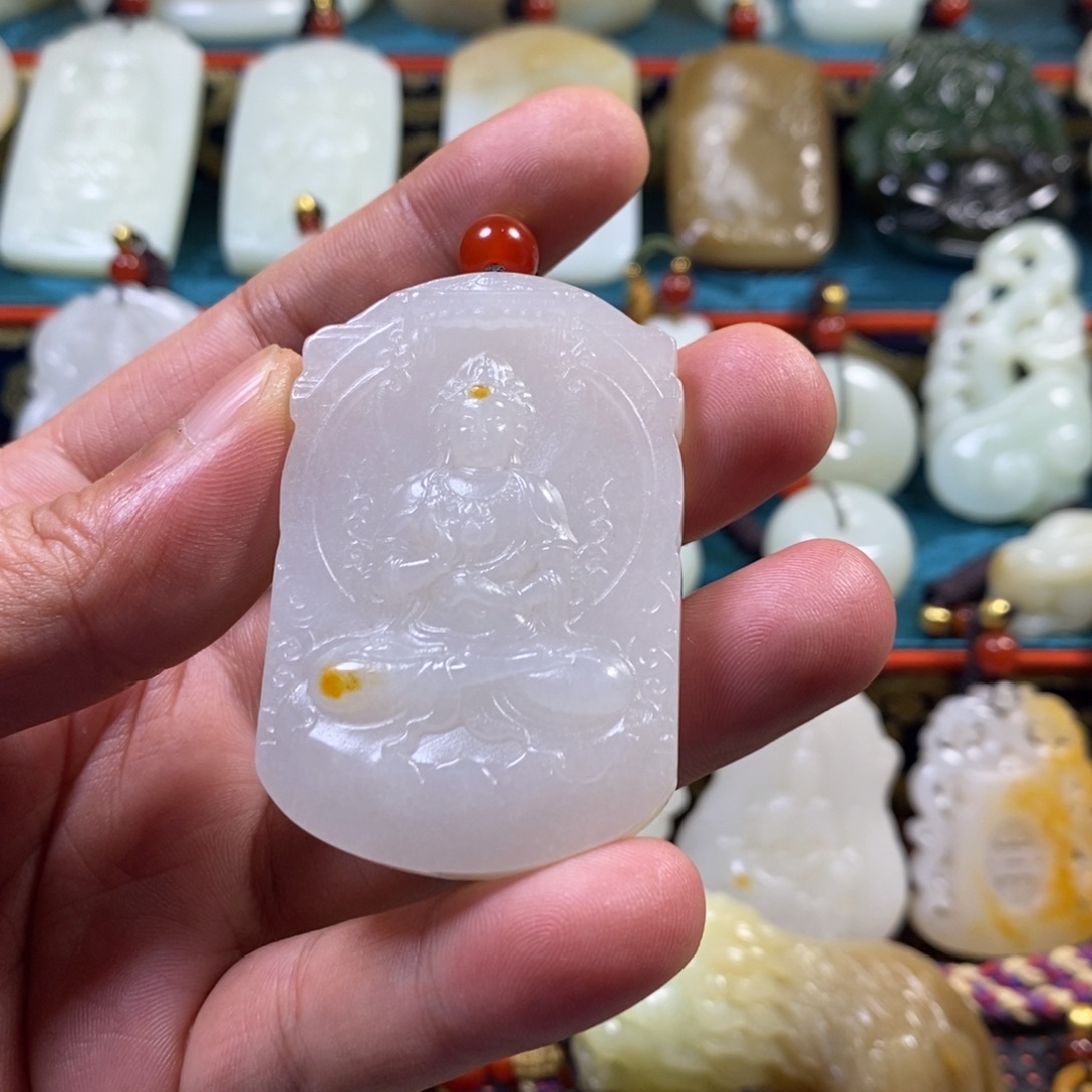 和田玉未镶嵌挂件