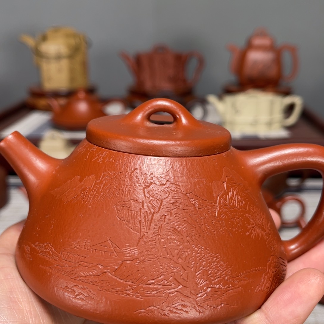 紫砂茶壶阿**车瑕疵全手处理210c