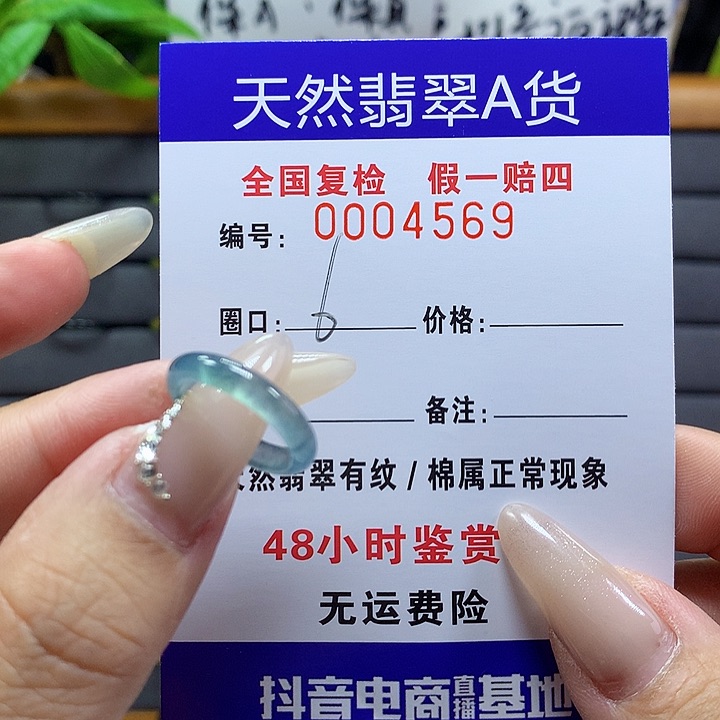 翡翠戒圈未镶嵌     4569
