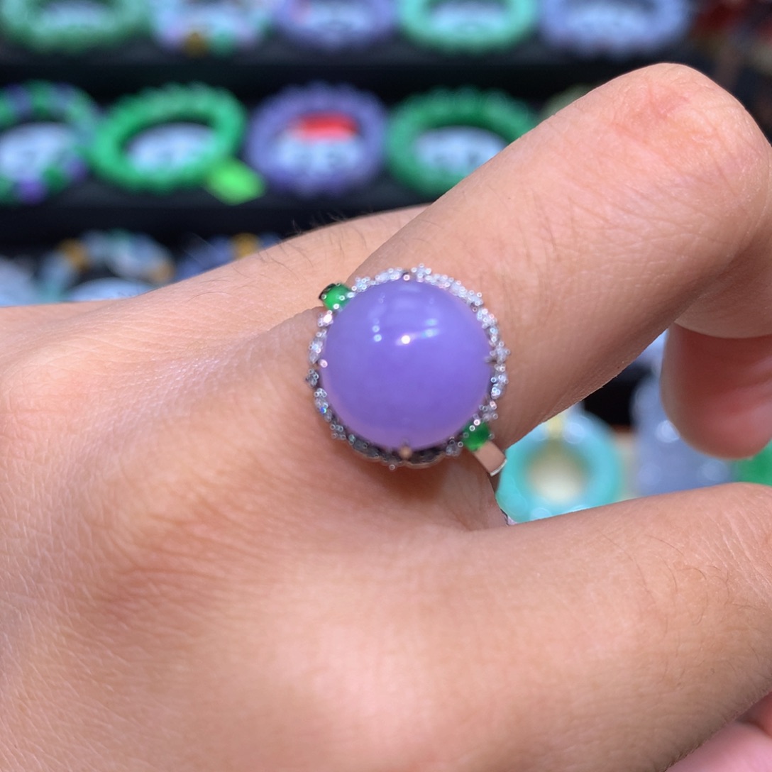 翡翠18K金镶嵌手链翡翠