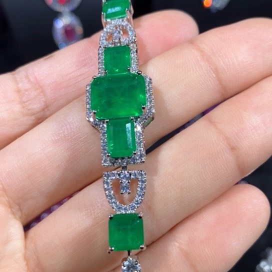 红宝石戒指银S925镶嵌