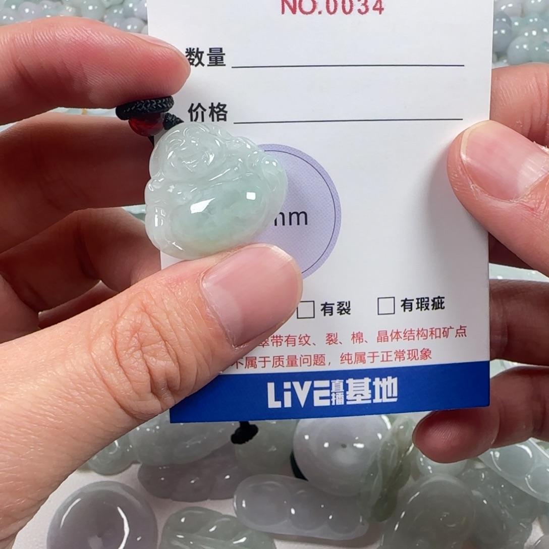 翡翠未镶嵌颈饰34