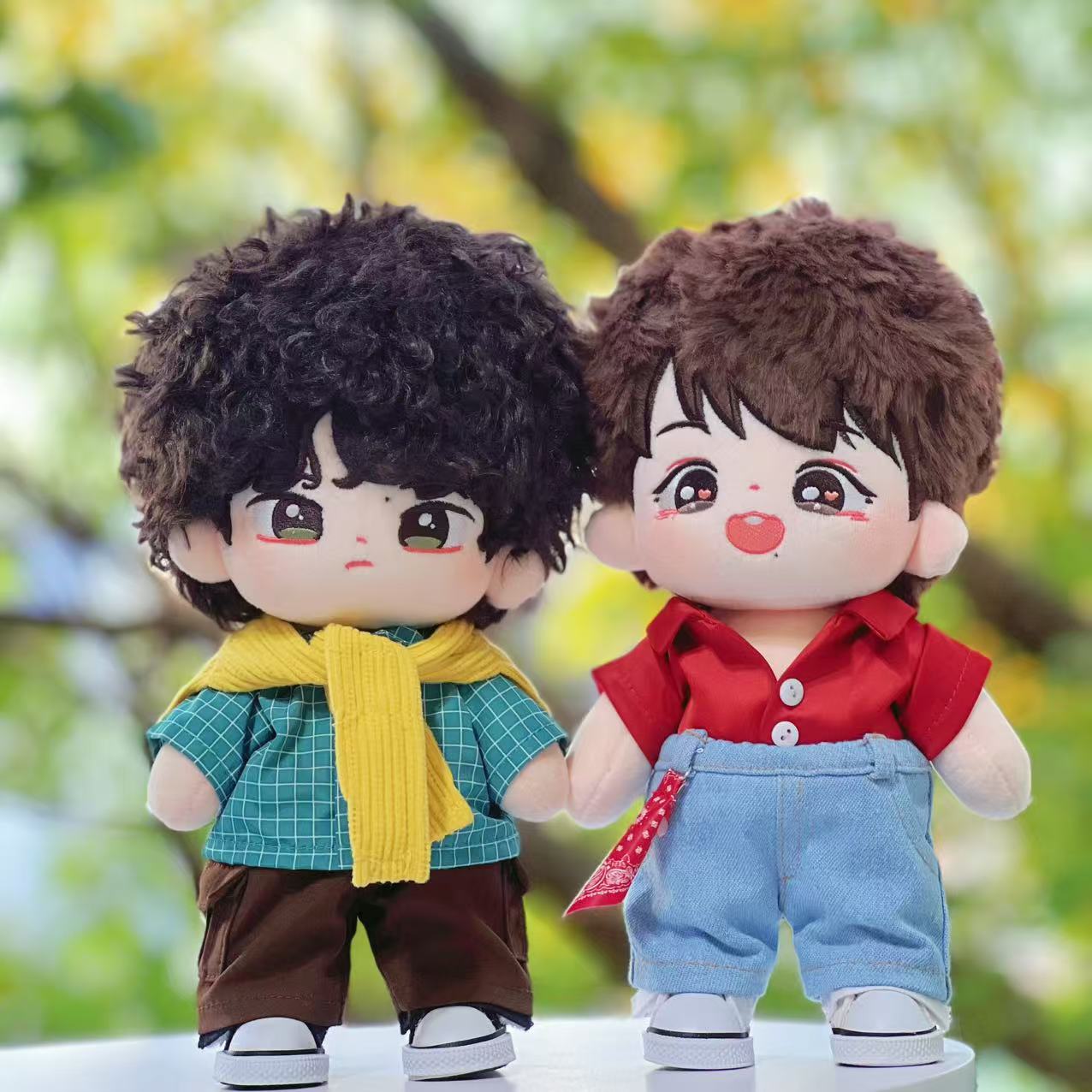 【预售】20cm10cm啵啵赞赞同款小王子和红玫瑰棉花娃衣不含娃