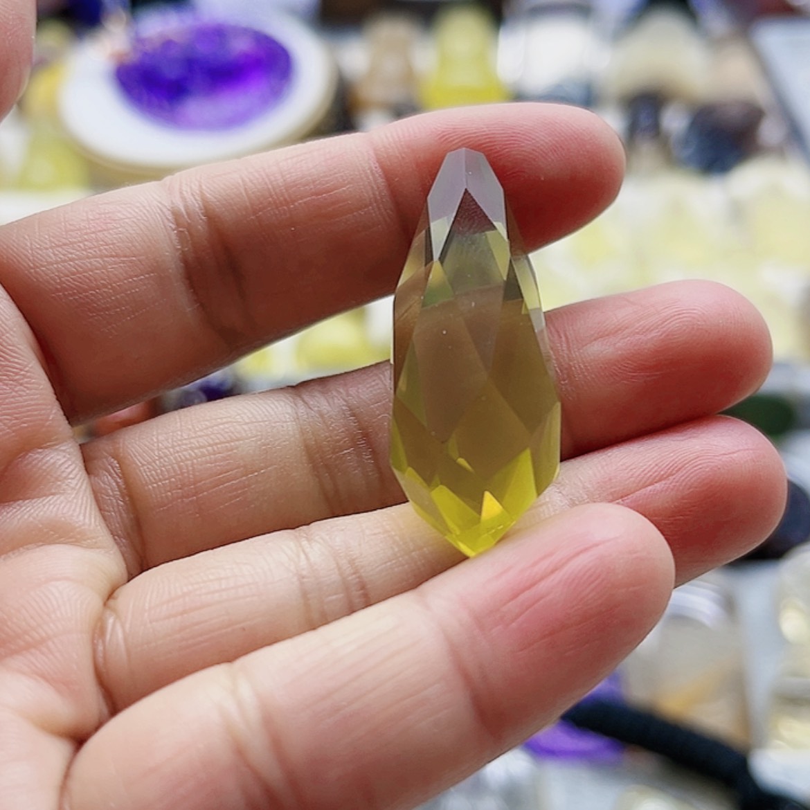 【闪购商品】水晶黄水晶吊坠未镶嵌