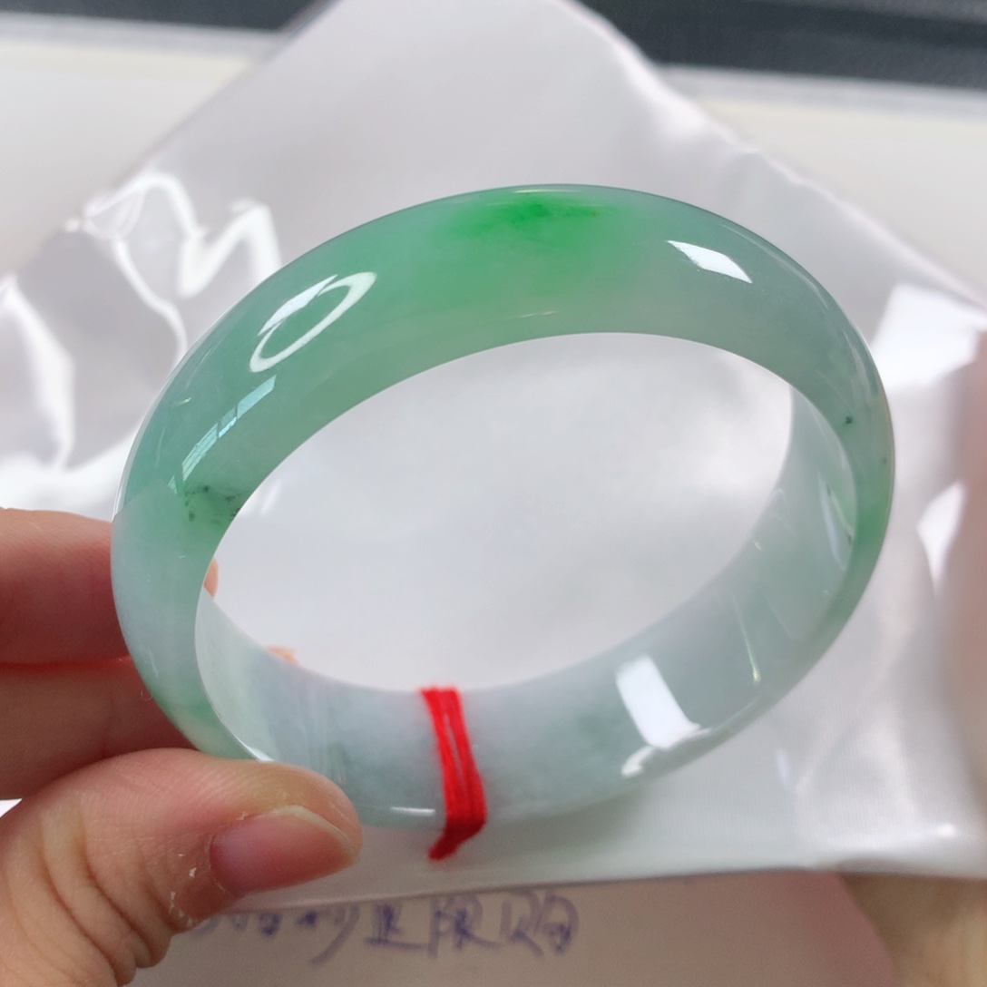 未镶嵌手镯翡翠宽版轮胎镯262