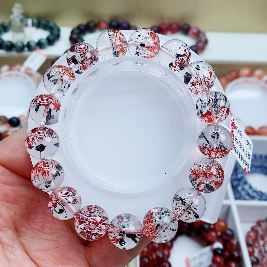 手串未镶嵌水晶彩梅毒液