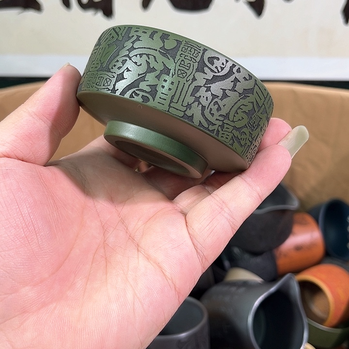 茶杯紫砂全手工紫砂主人杯 