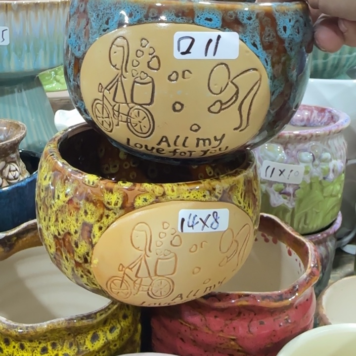 凑9块包邮，有孔花盆