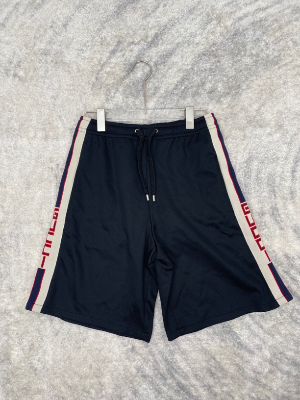 全新未使用 GUCCI/古驰 Logo织带宽松短裤 XS码